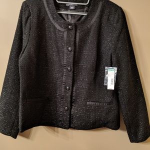 NWT Black and Silver Blazer